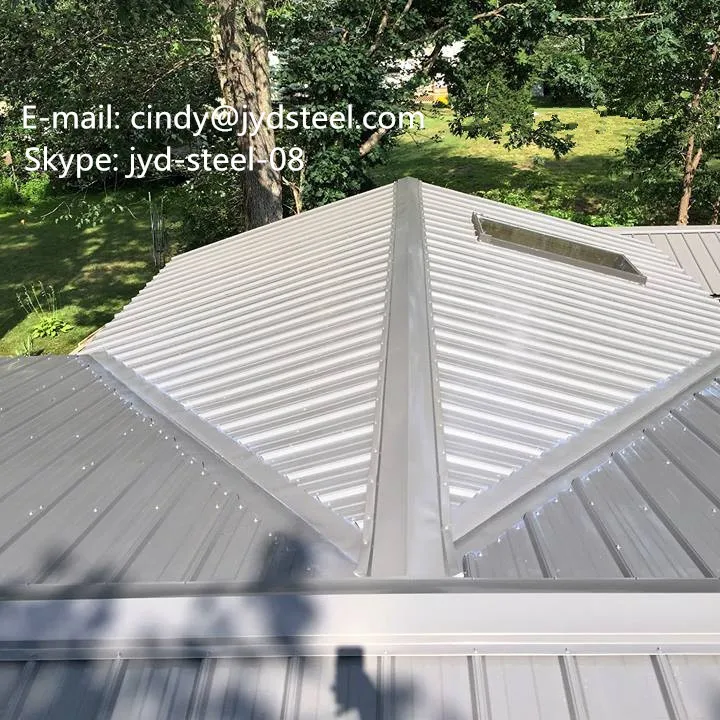 zinc steel ridge cap/galvanized roof ridge