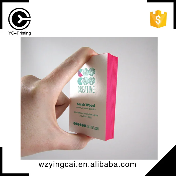 
Embossing machine light color changing edge business namecard 