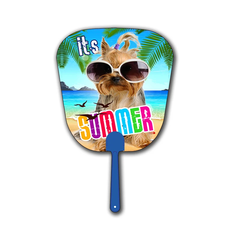 Zebulun Promotional Product PP 3D Lenticular Effect Plastic Hand Fan