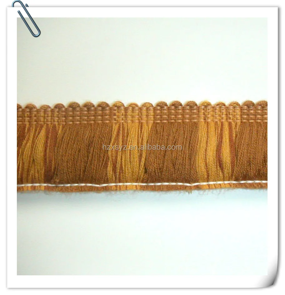 Brush Loop Tassel Fringe With Trimming For Cushions Brush Fringe