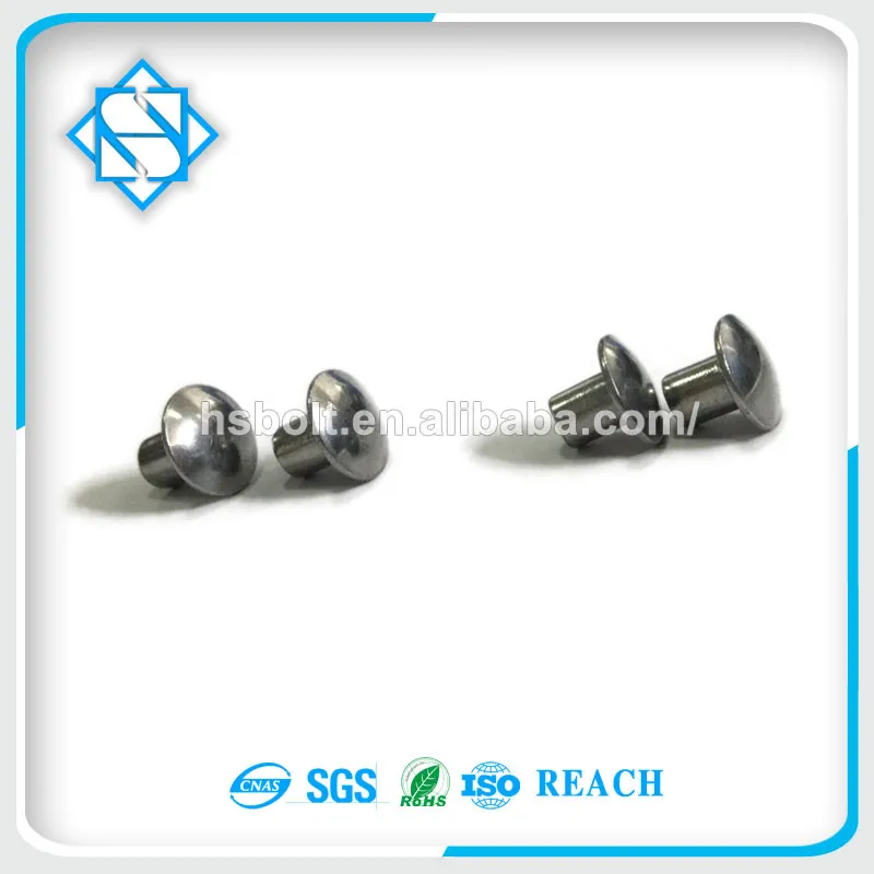 Top Quality DIN7340 Metal Flat Head Tubular Rivets with Sample Free