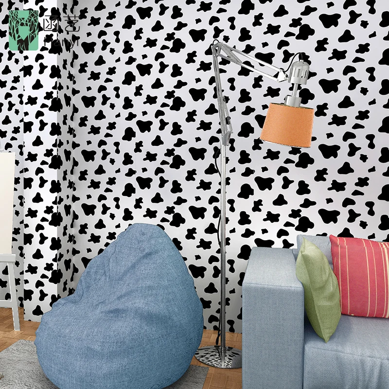 Lovely cow pattern decorative 3d ceiling wallpaper, vinyl wallpaper sticker