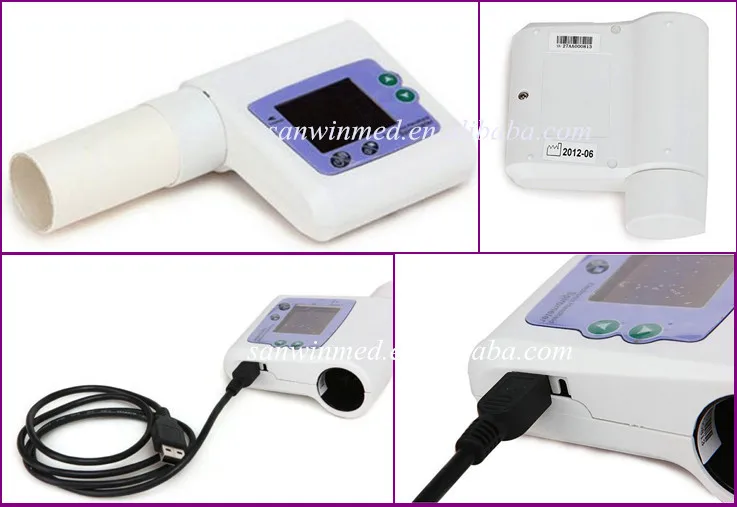 CE Утвержден Портативный ПК На Базе Цифровой Легких Спирометр