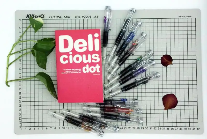 
Hot Selling Transparent Fountain Pen with Piston 