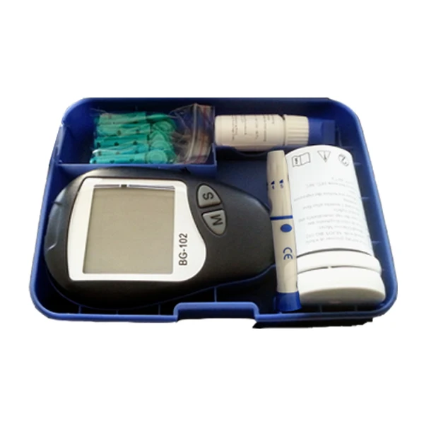 Code free blood glucose meter with test strips
