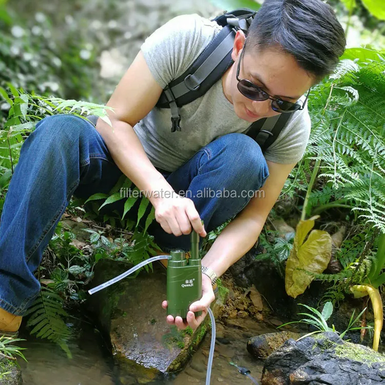 Personal portable Survival Camping Multifunctional water filter equipment for  first aid kit tools,hiking survival