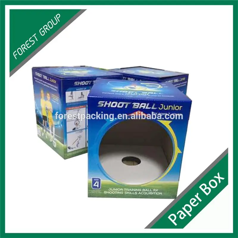 Пользовательские печатные упаковка гофрированной бумаги футбольный мяч коробка