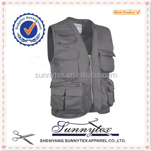 
fishing journalist safari vest for mens design 