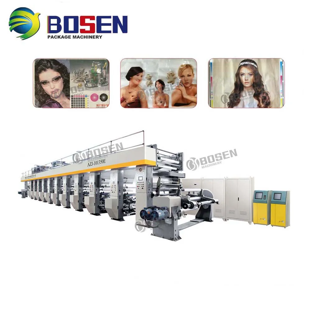 BS GAY-C Package Printing Computerized Register Rotogravure Printing Machine