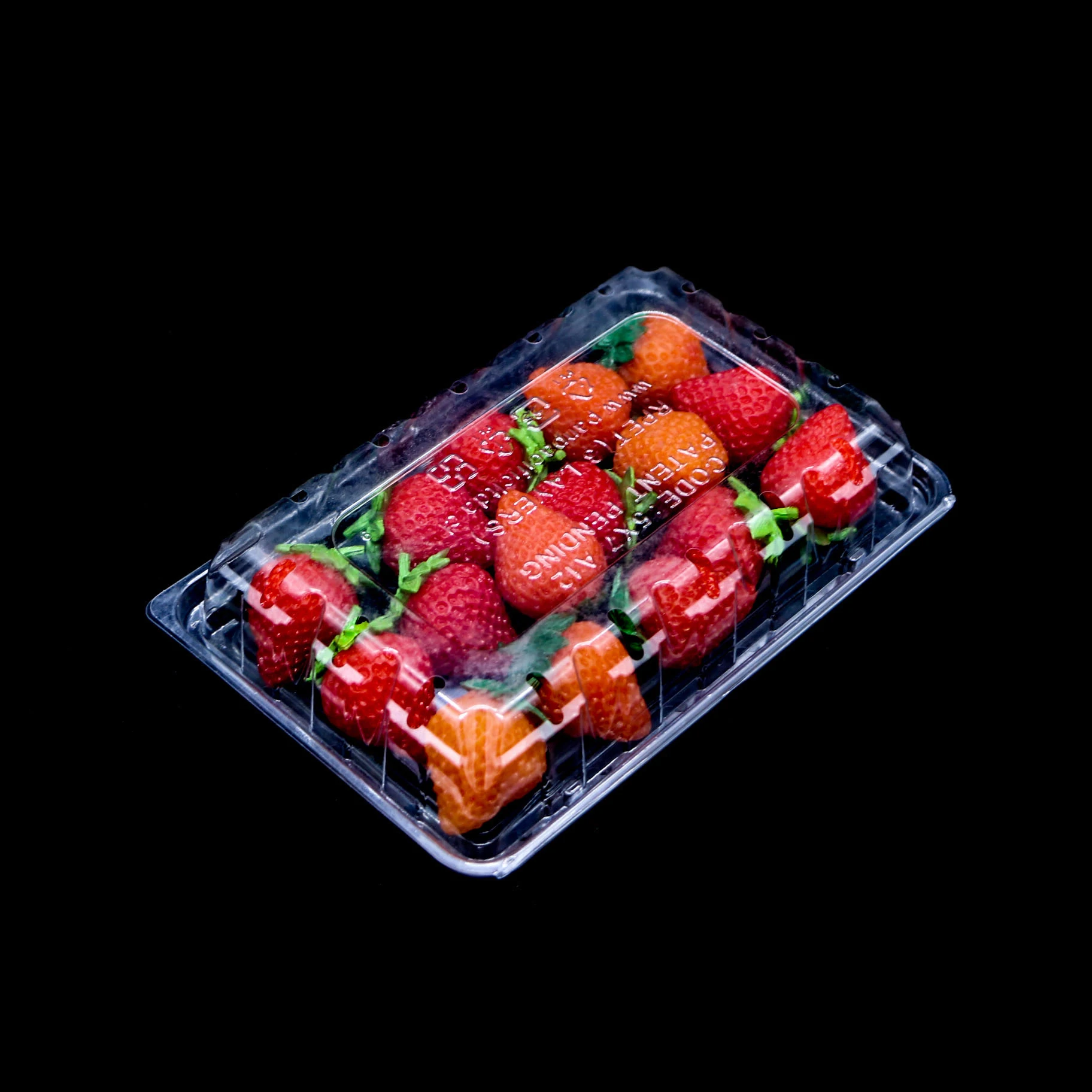 Shandong Factory  Hot Selling Transparent Blister Container Disposable Plastic Berry Fruit Packaging Box Strawberry Pack Trays