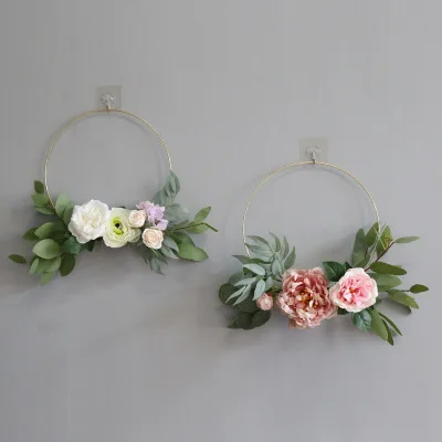 Front Door Decoration Artificial Fower Garland Wreath  for Christmas Decor Wedding Decoration Wreaths