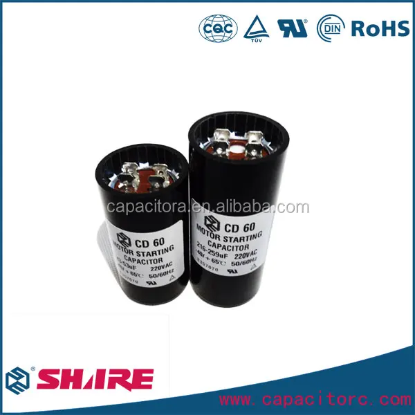 CD60 Compressor Capacitor, Motor Start Capacitor