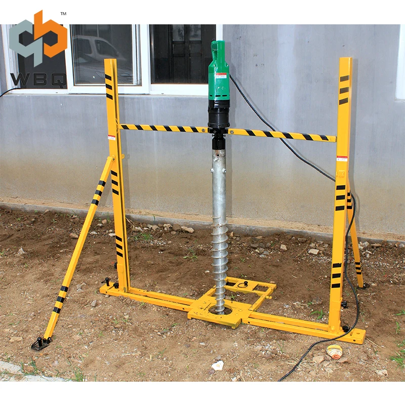 Ground Screw Mini Electric Pile Driver for fence WBQ HD-03
