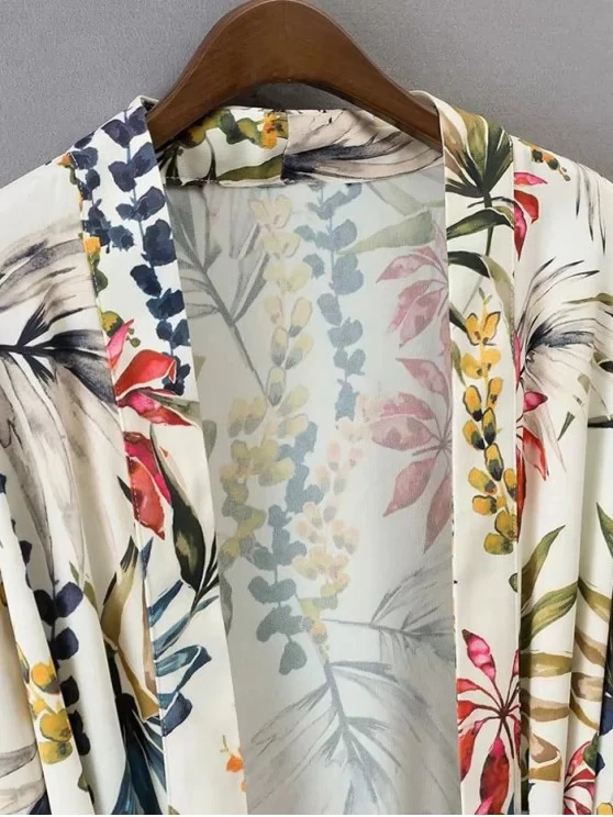 Оптовая продажа по заводской цене, Модное Длинное кимоно из мягкого искусственного шелка с рукавами, красивая женская одежда