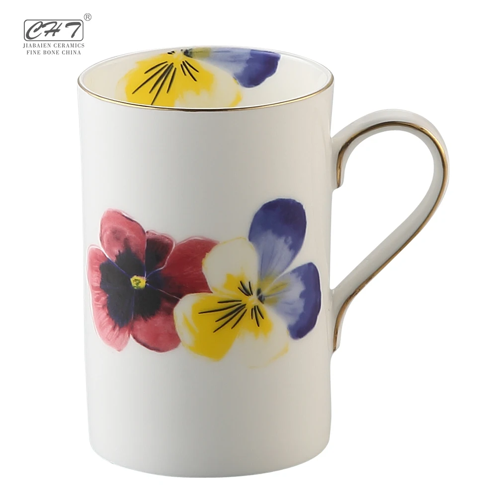 fine bone china gold black funny designs mugs restaurant plain with gift box custom logo sublimation creative for cappuccino