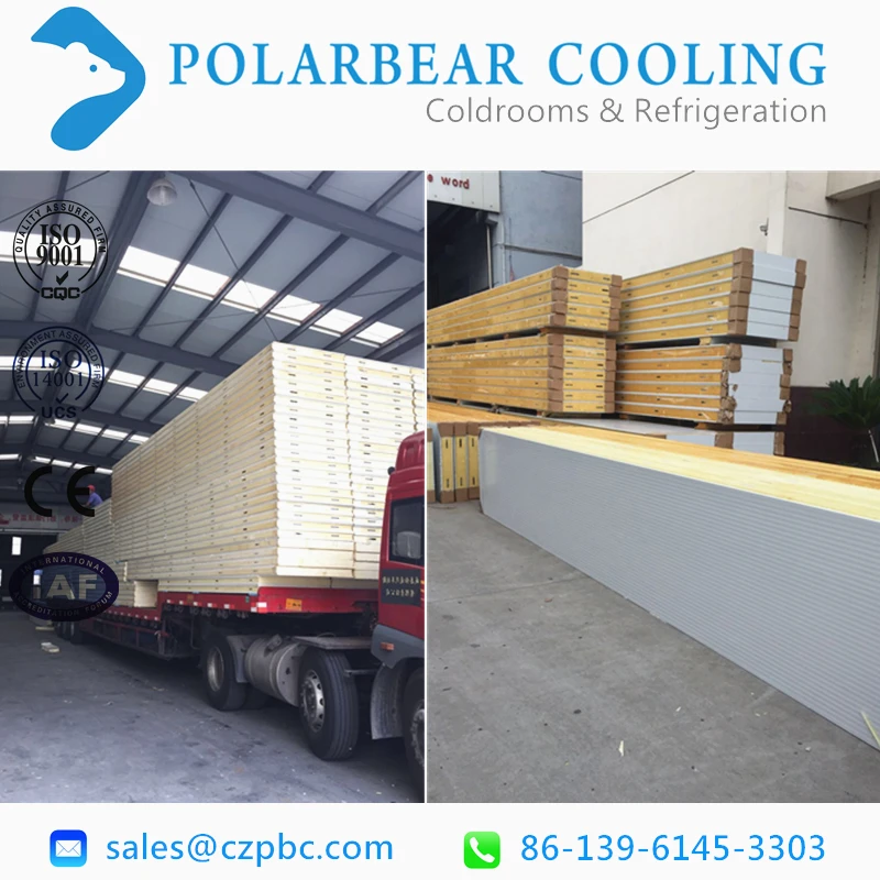 PU polyurethane sandwich panel Cold Storage Panel for cold room