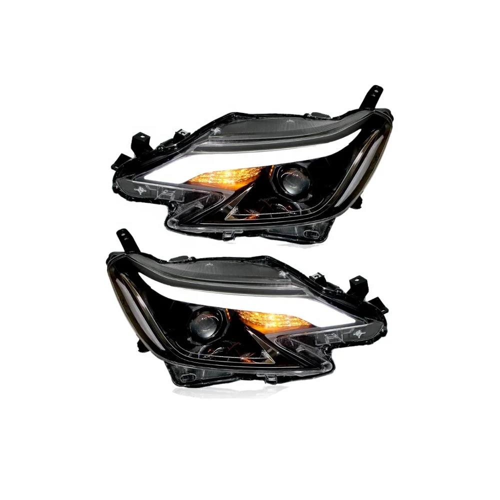 Wholesale strip DRL projector lens headlights For New Reiz vertiga Mark X 2014-2015 year