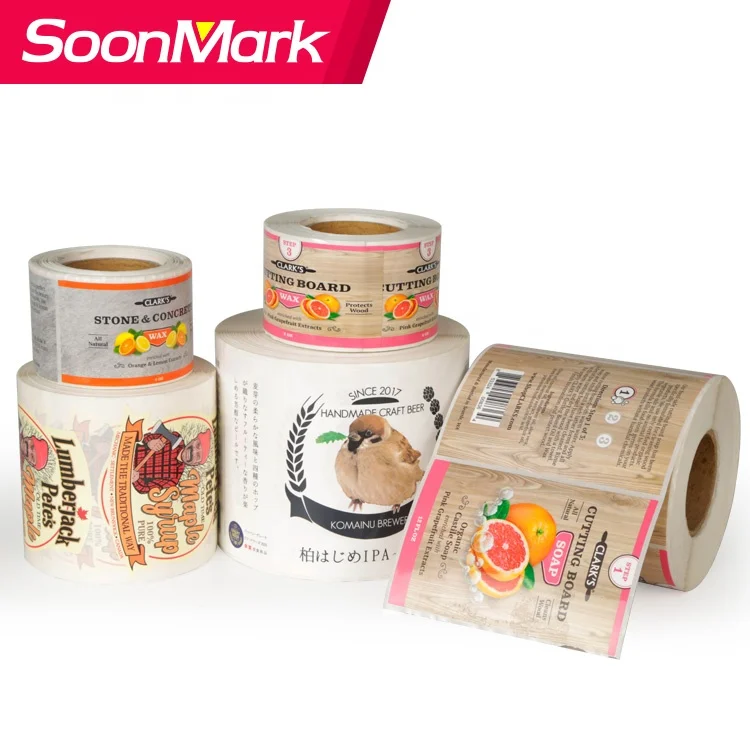 Low price waterproof meat product freezer resistant packaging labels food grade frozen food stickers