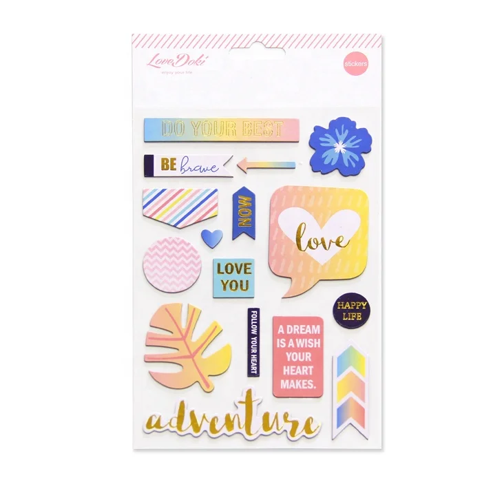 
Colorful Self Adhesive Paper Sticker Die Cut Sticker Labels 