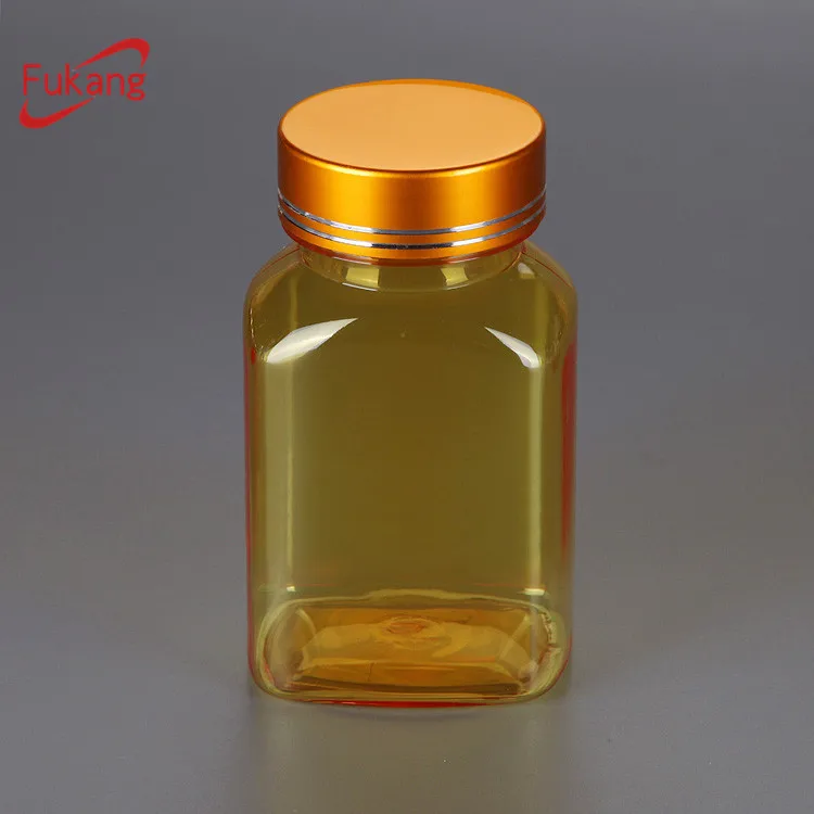 
150ml food grade amber plastic pill bottle with aluminum twist cap made in China supplier 