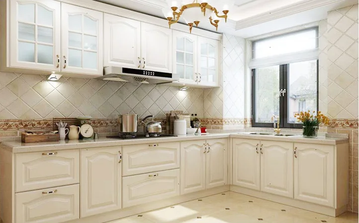 Melamine MDF fiber Kitchen Cabinet