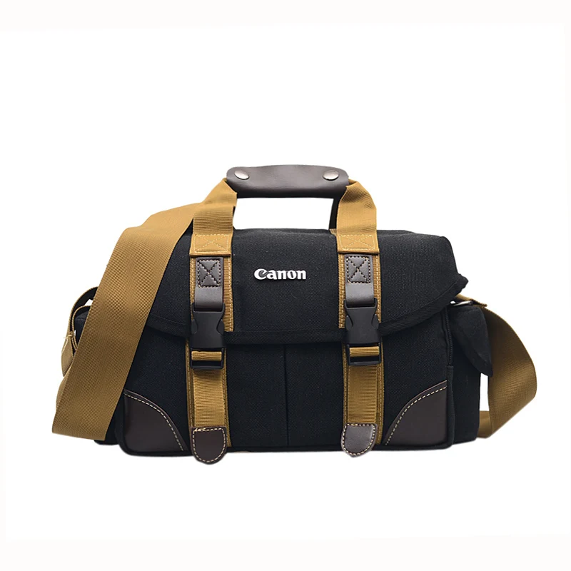 2019 professional manufacturing vintage canvas waterproof digital DSLR fashion video camera bag