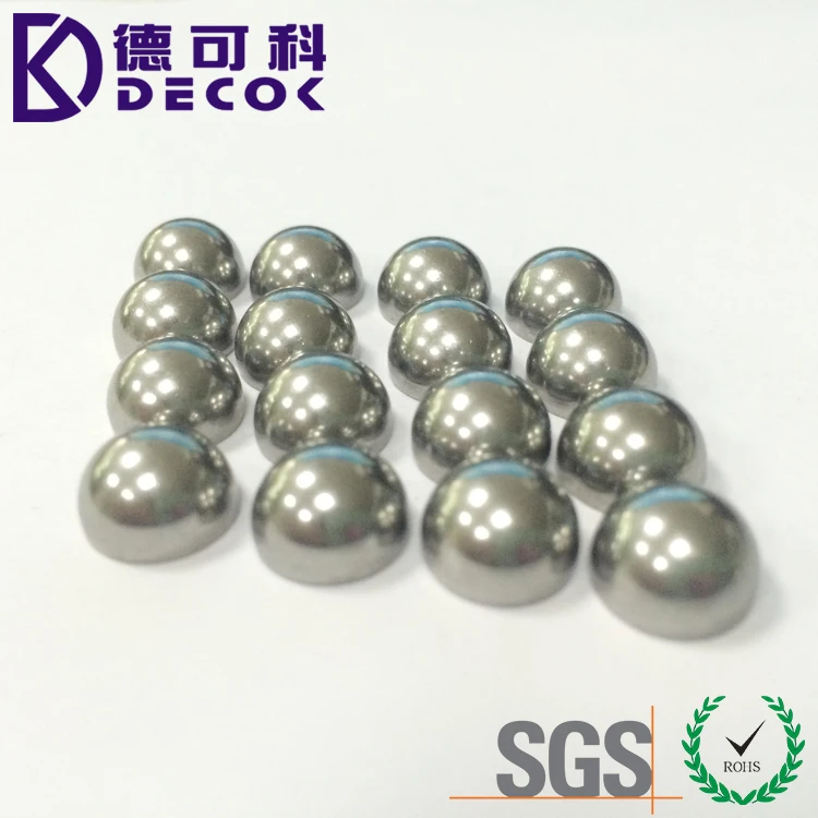 Твердый металлический полусферический резьбовой 16 мм из нержавеющей стали