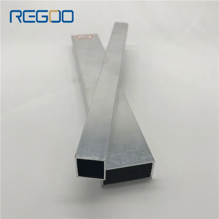 Regoo 75x75 Powder Coated Black Square Aluminum Tube
