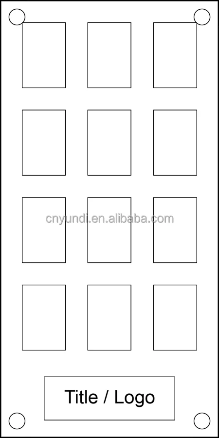 Wholesale Wall Mounting Acrylic Staff Photo Display Board