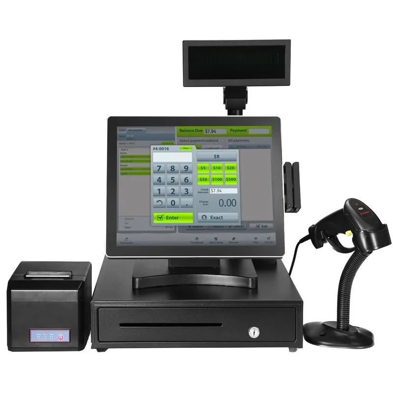 17 'HDMI емкостный сенсорный экран POS СВЕТОДИОДНЫЙ монитор с портом VGA и HDMI и кабелем, для розничной торговли, ресторана, бара, тренажерного зала, склада