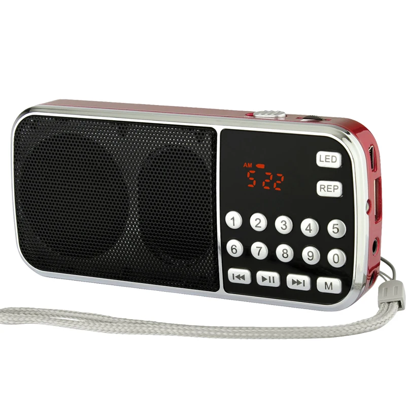 
pocket rechargeable mp3 music player speakers fm radio mini digital speaker with usb port 