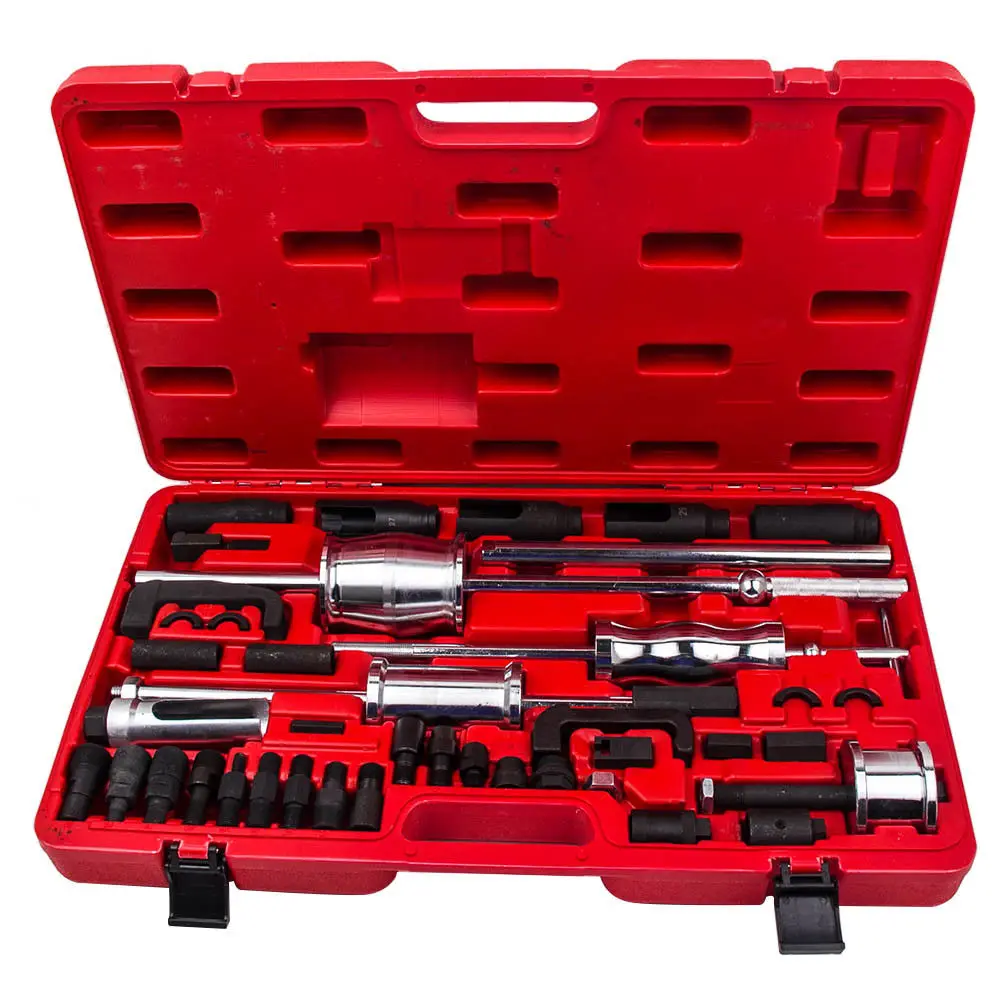 Auto Repair Tool Supplier 40 Pieces Diesel Injector Extractor Remover Removal Tools with Slide Hammer for Mechanics