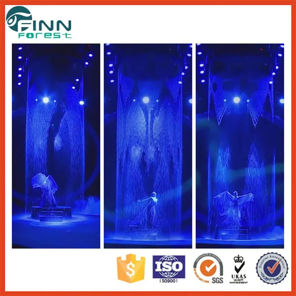 Digital graphical decorate water curtain fountain