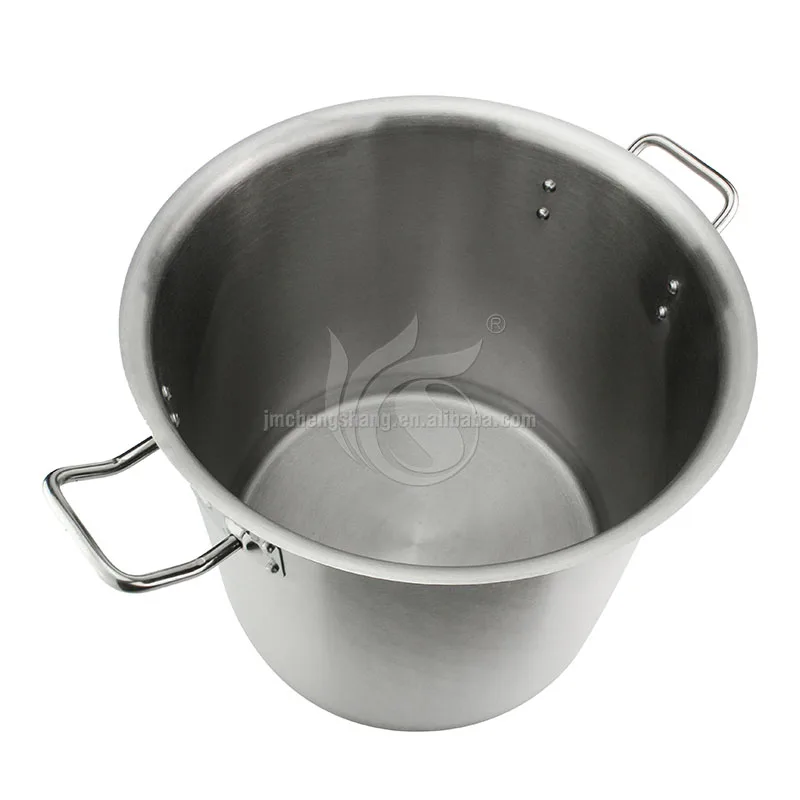 Cookware Large Pot Mirror Polished Hotel Stainless Steel Stock Pot