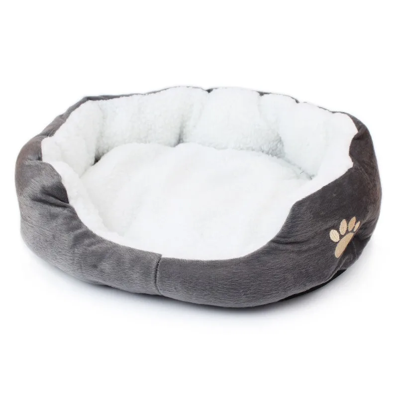 JXANRY Wholesale Multicolor Pet Bed Washable Cat Sofa Dog Bed Foldable Bed for Large Dog with Paw Pattern Pet Supplier