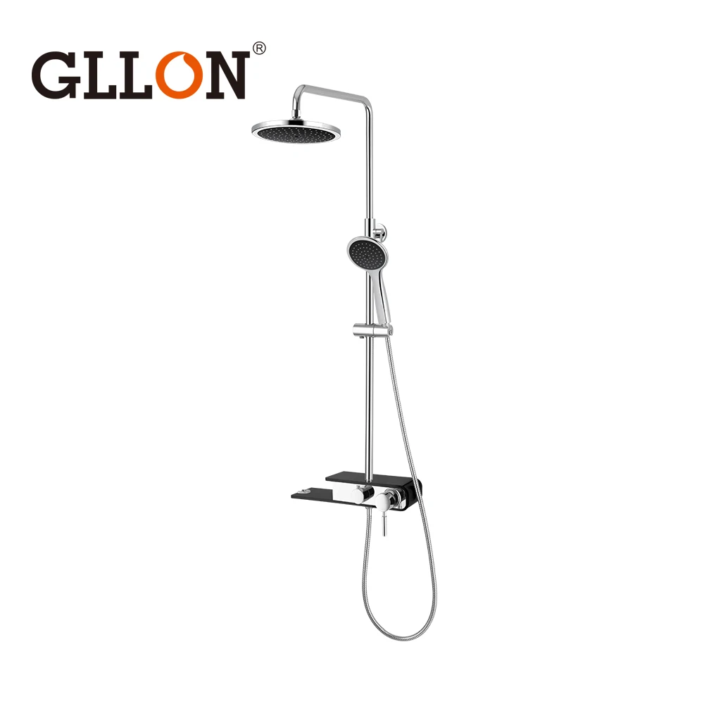 Bathroom Rainfall Shower Set Bath Room Shower Column SPA Massage Jet Waterfall Rain Shower Panel