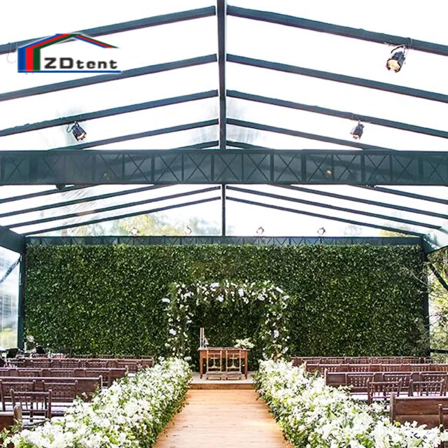 Heavy duty clear top roof canopy tent aluminum material marquee luxury wedding party tent