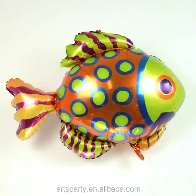 
<Новинка> фольгированный мультяшный шар в форме тропической рыбы для украшения вечеринки 