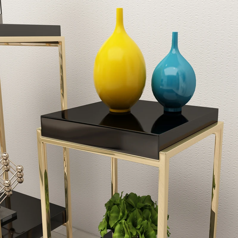 Wholesale Square Metal Corner Plant Wall 3pcs Flower Stand/Cake Table for Wedding/Party Decoration