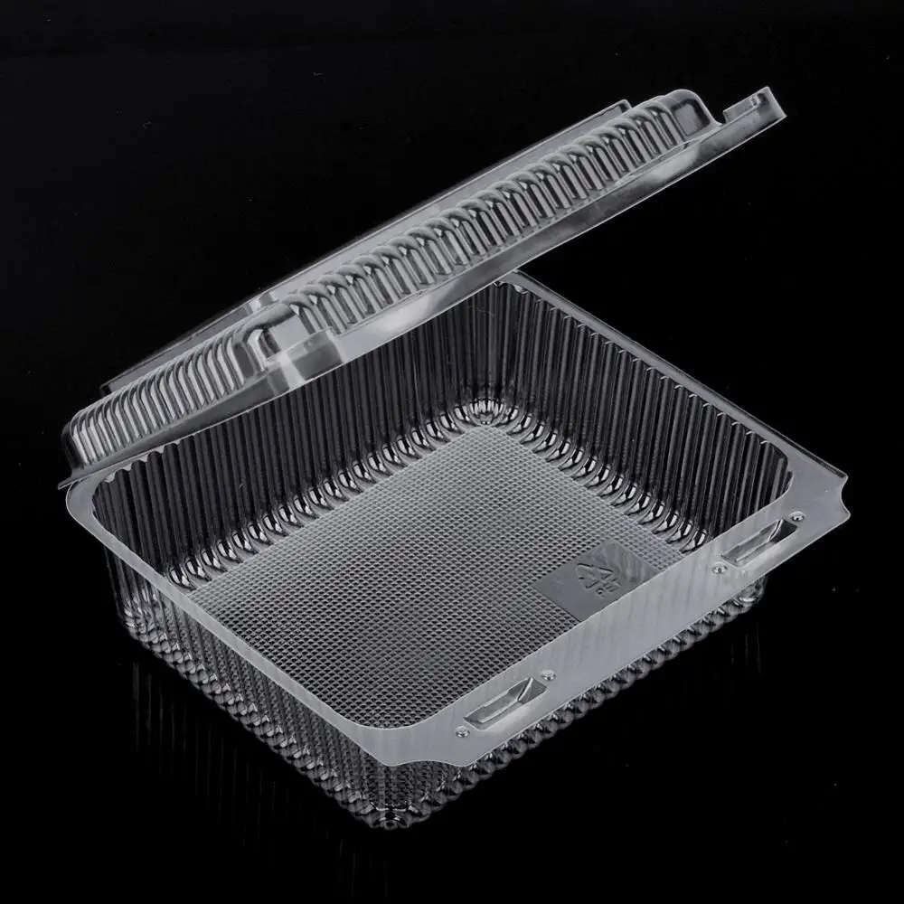 Food Grade Transparent Plastic Blister Clamshell Fruit Packaging Disposable Plastic Box With Lid
