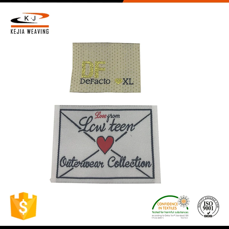 Wholesale Excellent Quality Garment Tags And Woven Label Woven Labels