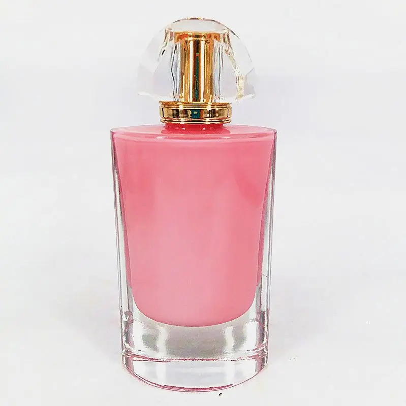 
Luxury design 100 ml square crystal glass perfume bottle 