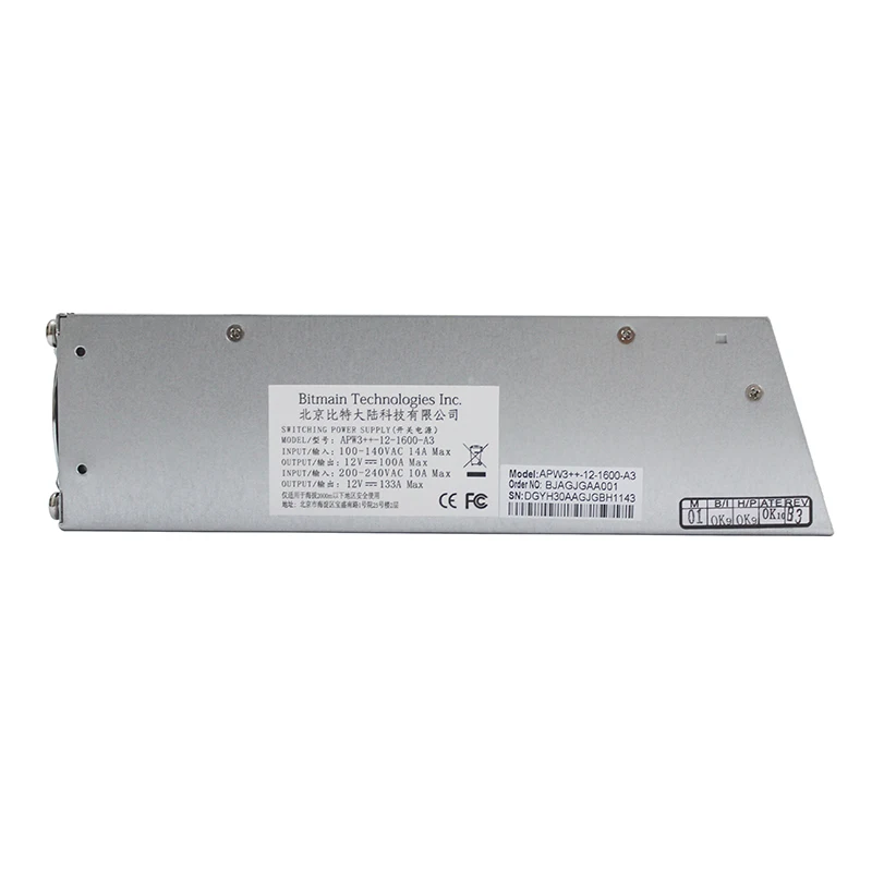  Заводская горячая Распродажа импульсный источник питания Antminer APW3 APW7 1600 Вт/1800 Вт PSU BITMAIN Asic AntMiner минеральная