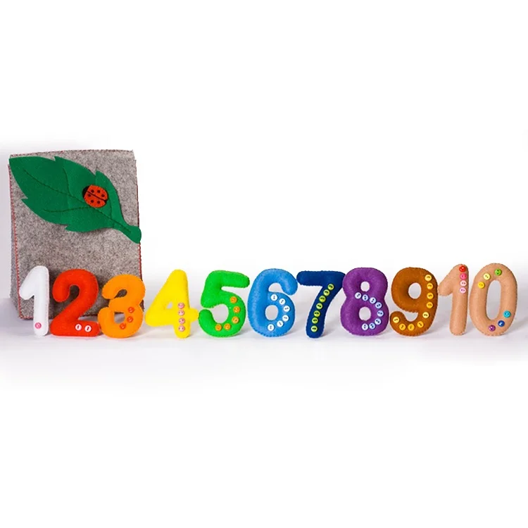 
Handmade made felt math learning toys with custom size 