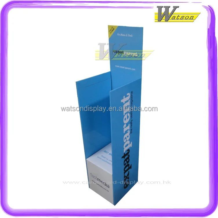 free newspaper stand in the metro station cardboard magazine display rack