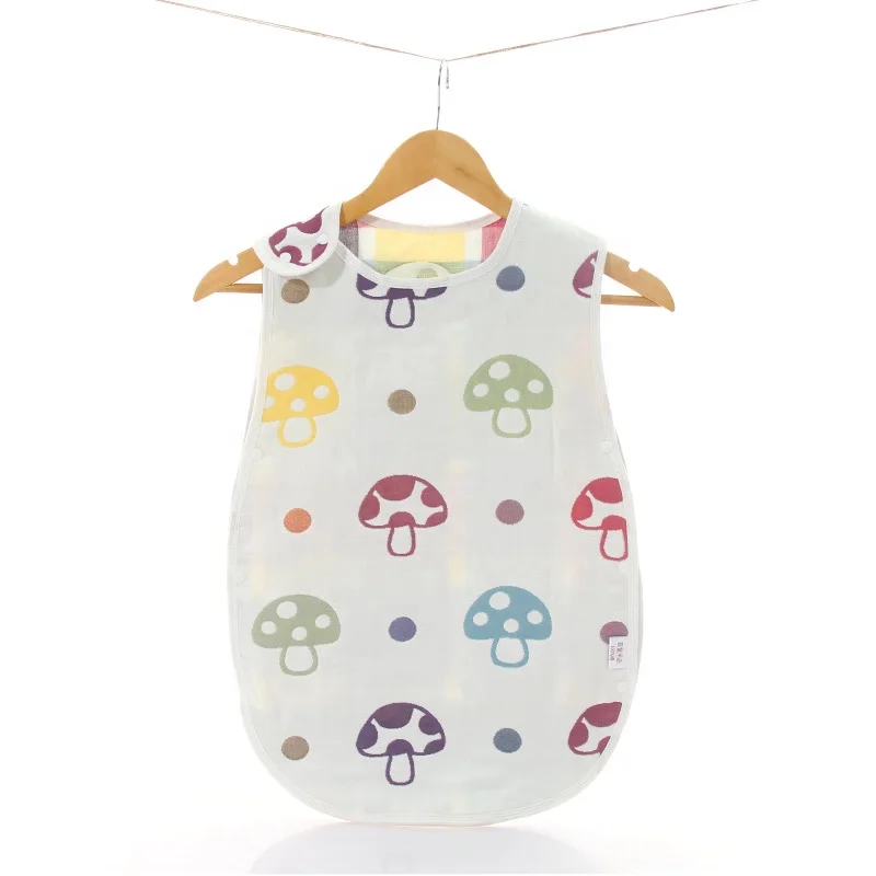 
Baby two vest sleeping bag cotton six layer gauze sleeping bag 
