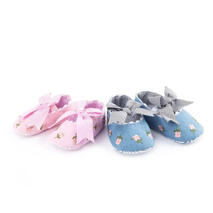Newborn Infant Baby Girls Floral Crib Shoes Soft Sole Anti-slip Sneakers baby shoes