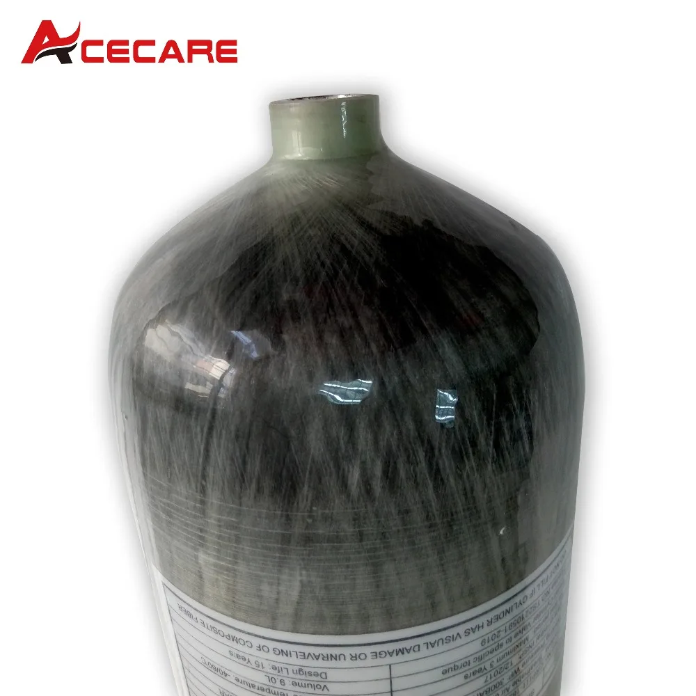 New 9L CE certified 300bar 4500psi scuba tank gas cylinder high pressure air tanks