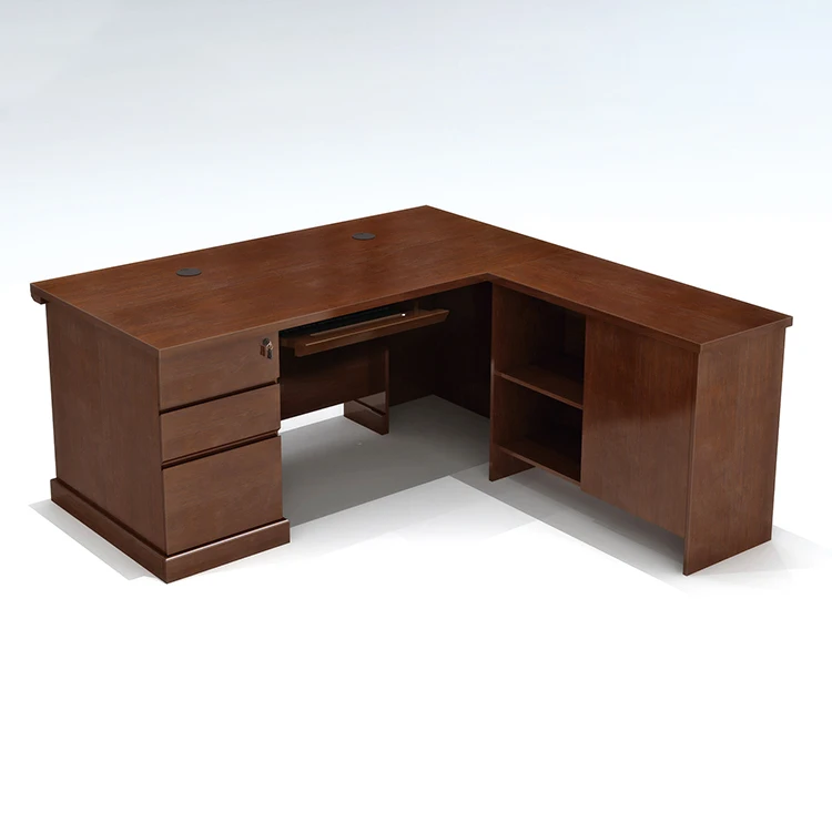 High tech executive standard dimensions modern manager office desk