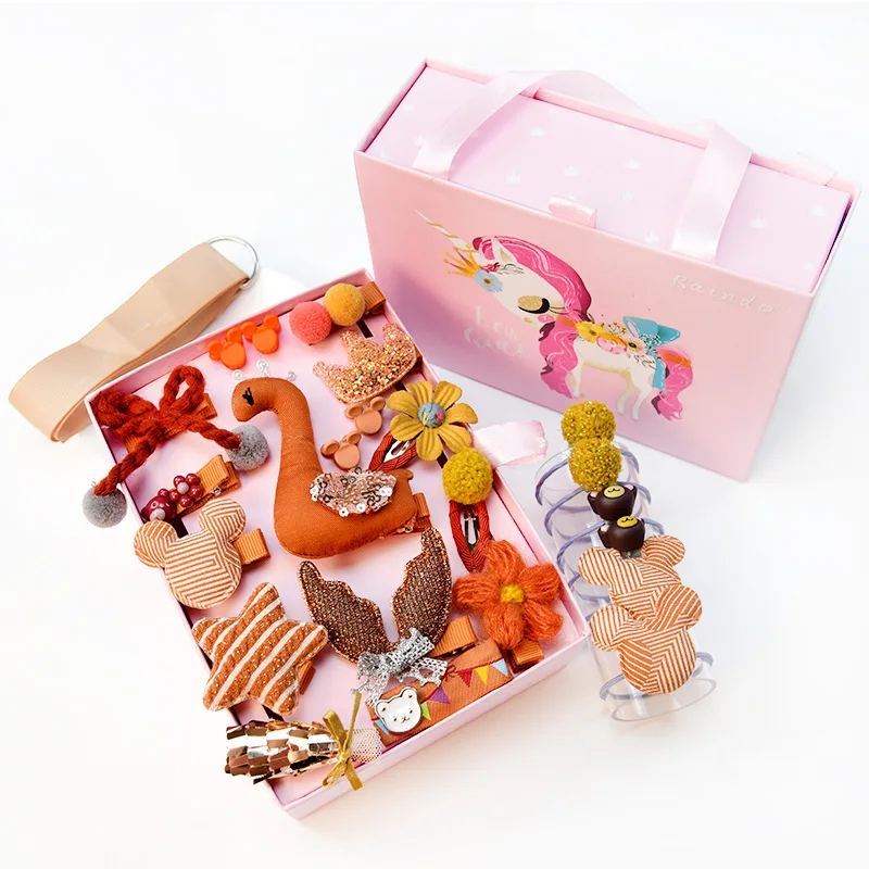 
Fancy Hair Accessories Girls Cute Animal Clip Set Handmade Birthday Gift Hair Clip Kids Hair Clips For Baby Girls 